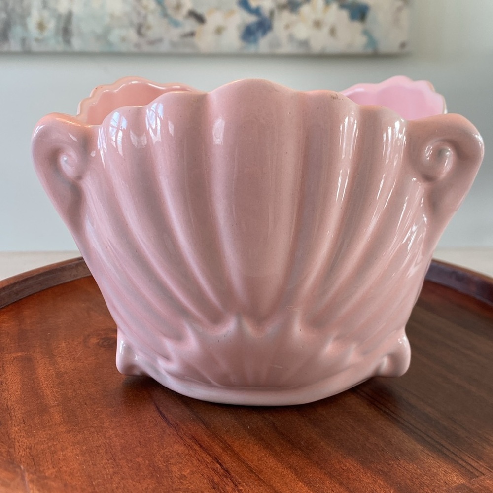 Vintage Ron Gordon Designs Pink Ceramic Art Deco Planter